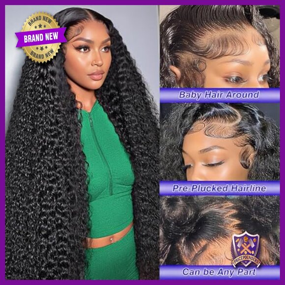 30 Inch Deep Wave Lace Front Wig Human Hair 13x6 HD Glueless Pre Plucked main image 6